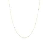 Łańcuszek złoty ankier z kulkami