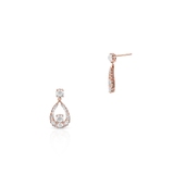 Kolczyki srebrne pozłacane z cyrkoniami