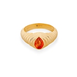 Pierścionek srebrny pozłacany