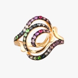 Pierścionek złoty Preludium Paradise Birds