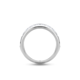 Pierścionek białe złoto z diamentami