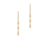 Kolczyki srebrne pozłacane z cyrkoniami