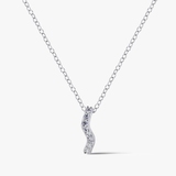 Naszyjnik srebrny z cyrkoniami