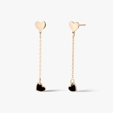 Kolczyki złote z serduszkami