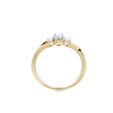 Pierścionek złoty z diamentami