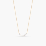 Naszyjnik złoty z cyrkoniami