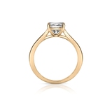 Pierścionek zaręczynowy złoty Niezwykły