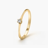 Pierścionek zaręczynowy złoty Jedyny