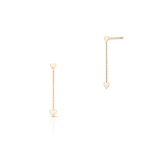 Kolczyki złote Czułość