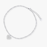 Bransoleta srebrna z cyrkoniami