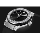 ZEGAREK HUBLOT CLASSIC FUSION TITANIUM DIAMONDS