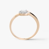 Pierścionek złoty z diamentami