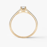 Pierścionek zaręczynowy złoty Niezwykły