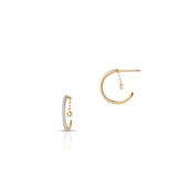 Kolczyki srebrne pozłacane