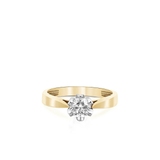 Pierścionek zaręczynowy złoty Romantyczny