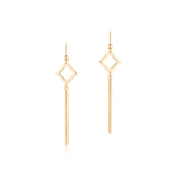 Kolczyki złote romby