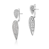 Kolczyki srebrne z cyrkoniami Emblems