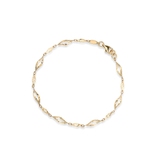 Bransoleta złota liście