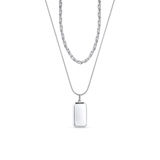 Naszyjnik stalowy kaskadowy