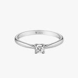 Pierścionek zaręczynowy białe złoto Niezwykły