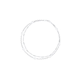 Bransoletka srebrna podwójna