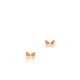 Kolczyki złote motylki