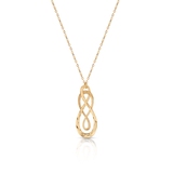 Naszyjnik złoty nieskończoność