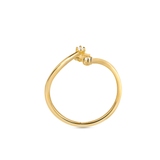 Pierścionek srebrny pozłacany