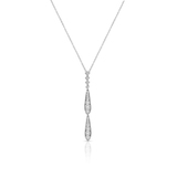 Naszyjnik białe złoto z brylantami