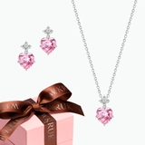 KOMPLET RÓŻOWE SERCE