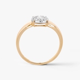 Pierścionek złoty z diamentami