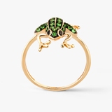 Pierścionek złoty Kwiaty nocy Anturium