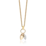 Wisiorek złoty dwa serca