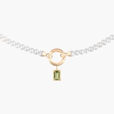 Wisiorek złoty z oliwinem