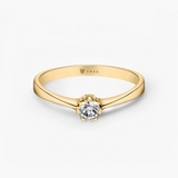 Pierścionek zaręczynowy złoty Jedyny