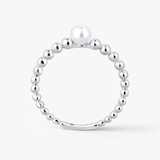 Pierścionek srebrny z perłą