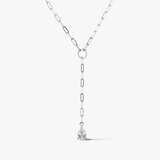 Naszyjnik srebrny z cyrkonią