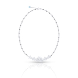 Naszyjnik srebrny Kwiaty Nocy Biały Bez