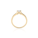 Pierścionek zaręczynowy złoty Królewski