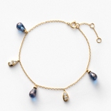 Bransoleta złota Kwiaty Nocy Bratki