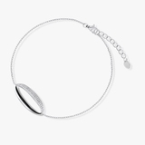 Bransoleta srebrna z cyrkoniami