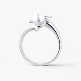 Pierścionek srebrny z perłą