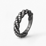 Pierścionek srebrny Meteory