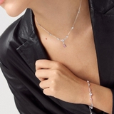 Bransoleta srebrna z cyrkoniami Ceremonials