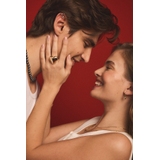 Pierścionek srebrny pozłacany