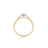 Pierścionek zaręczynowy złoty Romantyczny