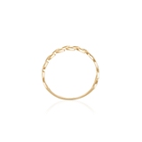 Pierścionek złoty z listkami