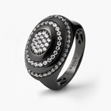 Pierścionek srebrny Meteory