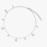 Bransoleta srebrna na nogę