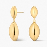 Kolczyki srebrne pozłacane